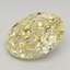 1.16 Ct. Fancy Intense Yellow Oval Lab Grown Diamond