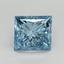 1.52 Ct. Fancy Vivid Blue Princess Lab Grown Diamond