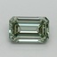 1.01 Ct. Fancy Intense Pacific Green Emerald Lab Grown Diamond