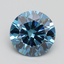 2.01 Ct. Fancy Vivid Malibu Blue Round Lab Grown Diamond