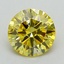 1.25 Ct. Fancy Intense Yellow Round Lab Grown Diamond
