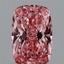 1.10 Ct. Fancy Vivid Pink Cushion Lab Grown Diamond