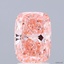 2.05 Ct. Fancy Vivid  Pink Cushion Lab Grown Diamond
