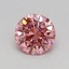 0.43 Ct. Fancy Vivid Pink Round Lab Grown Diamond