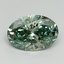 2.22 Ct. Fancy Vivid Green Oval Lab Grown Diamond