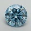3.12 Ct. Fancy Vivid Blue Round Lab Grown Diamond