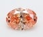 3.06 Ct. Fancy Vivid  Orange Oval Lab Grown Diamond