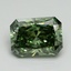 3.02 Ct. Fancy Vivid Green Radiant Lab Grown Diamond