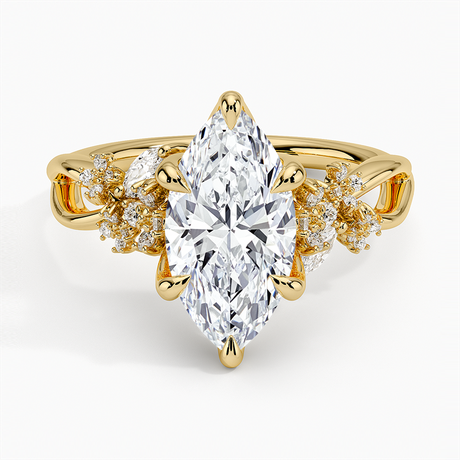 18K Yellow Gold Summer Blossom Diamond Ring (1/4 ct. tw.)