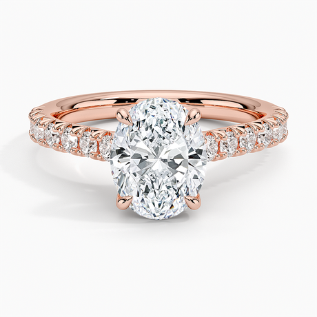 14K Rose Gold Sienna Half Coverage Hidden Accents Diamond Ring (1/2 ct. tw.)
