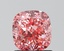 2.03 Ct. Fancy Vivid Pink Cushion Lab Grown Diamond