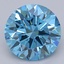 1.04 Ct. Fancy Vivid Blue Round Lab Grown Diamond