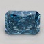 3.01 Ct. Fancy Vivid Blue Radiant Lab Grown Diamond