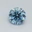 0.50 Ct. Fancy Vivid Malibu Blue Round Lab Grown Diamond