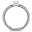 Multi-Row Diamond and Sapphire Milgrained, smallside view