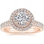 14K Rose Gold Soleil Diamond Ring with Luxe Ballad Diamond Ring (1/4 ct. tw.)