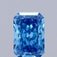 1.03 Ct. Fancy Vivid Blue Radiant Lab Grown Diamond