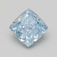 1.52 Ct. Fancy Vivid Blue Cushion Lab Grown Diamond