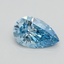 0.91 Ct. Fancy Vivid Blue Pear Lab Grown Diamond