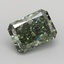 3.55 Ct. Fancy Vivid  Green Radiant Lab Grown Diamond