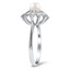 The Shona Ring, smalltop view on a hand