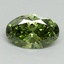 2.04 Ct. Fancy Vivid Green Oval Lab Grown Diamond