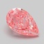 1.16 Ct. Fancy Vivid Pink Pear Lab Grown Diamond