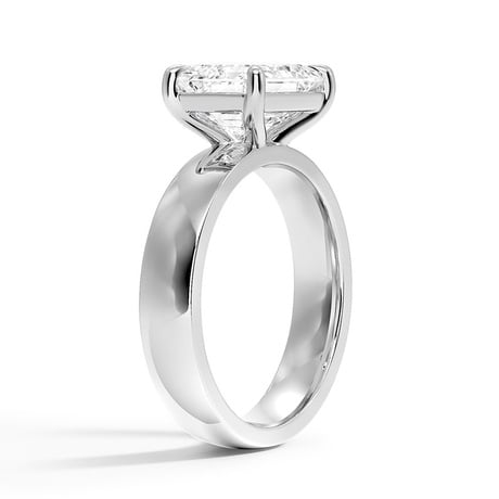 18K White Gold Peyton East-West Solitaire Ring