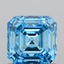 1.04 Ct. Fancy Vivid Blue Asscher Lab Grown Diamond