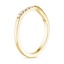 18K Yellow Gold Chamise Contoured Diamond Ring, smallside view