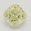 0.71 Ct. Fancy Light Yellow Cushion Diamond