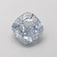 1.08 Ct. Fancy Intense  Blue Cushion Lab Grown Diamond