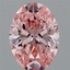 1.85 Ct. Fancy Vivid Pink Oval Lab Grown Diamond