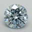 3.02 Ct. Fancy Intense Blue Round Lab Grown Diamond