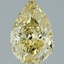 2.53 Ct. Fancy Intense Yellow Pear Lab Grown Diamond