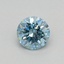 0.31 Ct. Fancy Vivid Blue Round Lab Grown Diamond