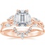 14K Rose Gold Secret Garden Diamond Ring (1/2 ct. tw.) with Lunette Diamond Ring