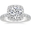 Platinum Estelle Halo Diamond Ring (3/4 ct. tw.), smalltop view