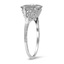 The Ramonda Ring, smalltop view on a hand