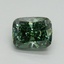 2.01 Ct. Fancy Vivid Pacific Green Cushion Lab Grown Diamond