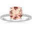 18K White Gold Ballad Three-Quarter Coverage Diamond Ring (1/4 ct. tw.), smalltop view