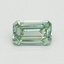 1.00 Ct. Fancy Intense Pacific Green Emerald Lab Grown Diamond