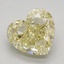 2.05 Ct. Fancy Yellow Heart Lab Grown Diamond