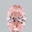 2.12 Ct. Fancy Vivid Pink Oval Lab Grown Diamond