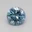 0.41 Ct. Fancy Vivid Blue Round Lab Grown Diamond