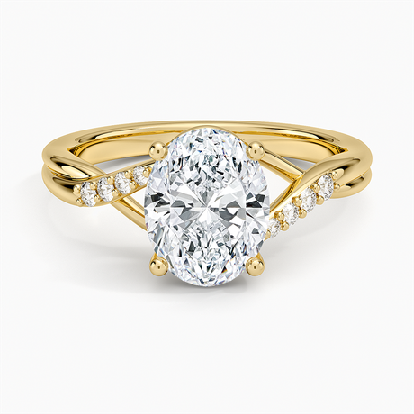 14K Yellow Gold Chamise Diamond Ring (1/15 ct. tw.)