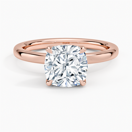 14K Rose Gold 2mm Petite Elodie Perfect Fit Solitaire Ring