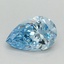 1.01 Ct. Fancy Vivid Blue Pear Lab Grown Diamond