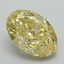 7.18 Ct. Fancy Vivid Yellow Oval Lab Grown Diamond