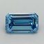 2.27 Ct. Fancy Vivid Blue Emerald Lab Grown Diamond
